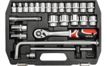 Zestaw narzędziowy Yato 1/2'' 25cz. - 3874 - tania wysyłka