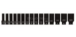 Nasadki udarowe Yato 1/2" głębokie kpl. 15 szt. 10 - 32mm 1055