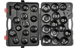 Klucze do filtra oleju YATO kpl. 30 sztuk w walizce YT-0597