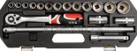 Zestaw narzędziowy Yato 1/2'' 18cz. - 3870 - tania wysyłka