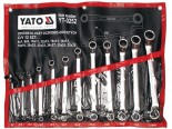 Klucze oczkowe odgięte YATO 6 - 32mm kpl. 12 szt. satyna - 0252
