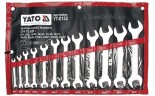 Klucze płaskie YATO kpl. 12 szt. satyna YT-0152