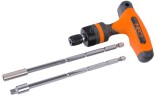 Uchwyt do bitów i nasadek teleskopowy z grzechotką Neo Tools 1/4" 06-076