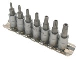 Klucze trzpieniowe TORX specjal TS 5-cio ramienne 7cz.