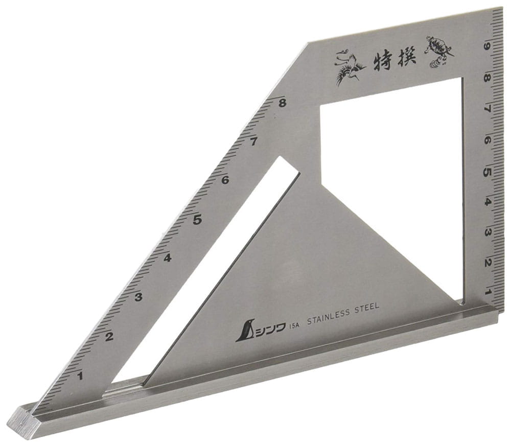 Kątownik 45/90º standard, stal nierdzewna Shinwa 62081