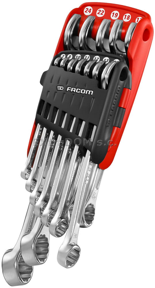 Klucze oczkowo – płaskie Facom kpl 12 szt 440.JP12
