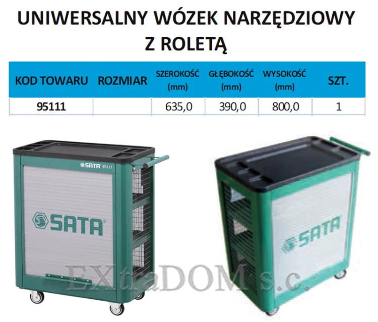 Wózek warsztatowy z roletą Sata 95111SC