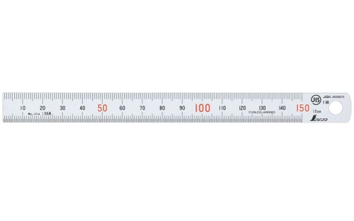 Liniał 15cm, stal nierdzewna Shinwa 13005