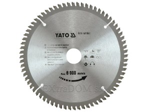 Tarcza do cięcia aluminium Yato 210x30x72 - 6093