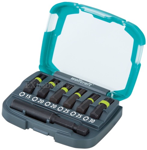 Bity udarowe Wolfcraft TORX kpl. 7 sztuk w etui 2969000