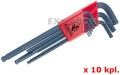 Klucze imbusowe Bondhus 9 szt. z kulkami 10999 x 10 kompletów