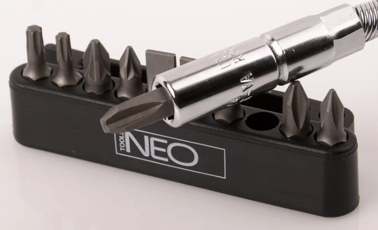 Neo Tools wkrętak gietki z końcówkami