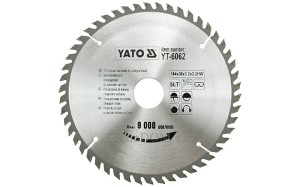 Tarcza do cięcia drewna Yato 184x50x30 - 6062