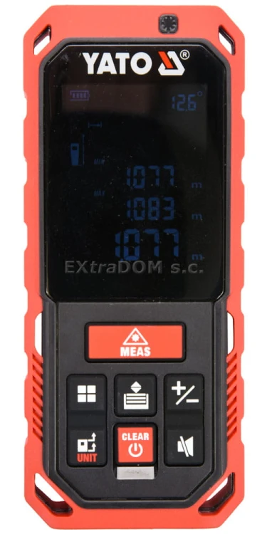 Dalmierz laserowy Yato 40m / 2mm USB pokrowiec YT-73126