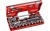 Klucze nasadowe Facom 1/2" z grzechotką przedłużaną z blokadą 25 cz 8-32 mm Facom SXL.DBOX3
