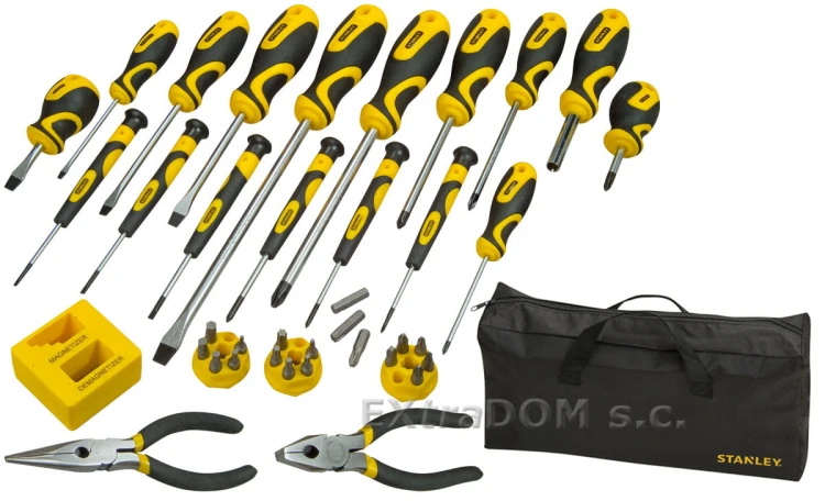 Zestaw narzędzi Stanley kpl 39 szt + torba 621140