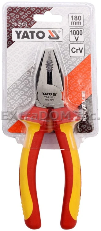 Szczypce uniwersalne kombinerki 180mm VDE YATO YT-21152