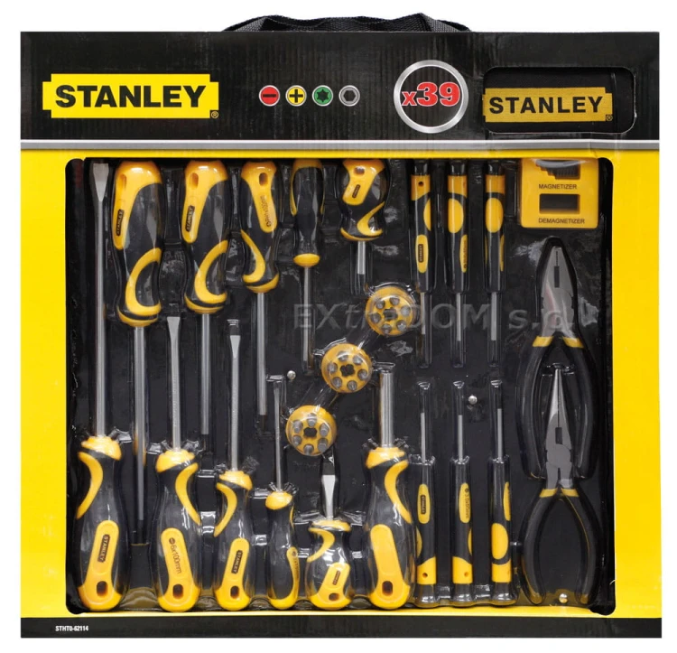 Zestaw narzędzi Stanley kpl 39 szt + torba 621140