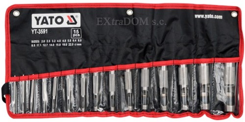 Przebijaki do skóry Yato kpl. 15 cz. YT-3591