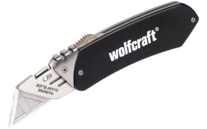 WOLFCRAFT Kieszonkowy nóż z wysuwanym ostrzem trapezowym 4124000