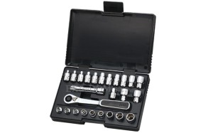 Klucze nasadowe przelotowe PASS-THRU 1/4" metryczne i calowe Sata kpl. 25 cz. 09131