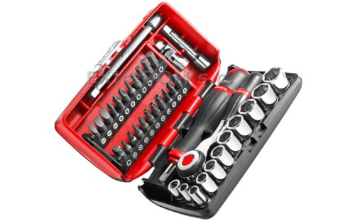 Klucze nasadowe Facom 1/4" kpl. 38 cz. R.360 NANO