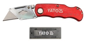 Nóż składany z blokadą Yato + wymienne ostrza - 7532