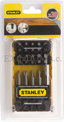 Bity STANLEY zestaw bitów 30 cz. + uchwyt magnetyczny STA60525