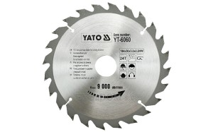 Tarcza do cięcia drewna Yato 184x24x30 - 6060
