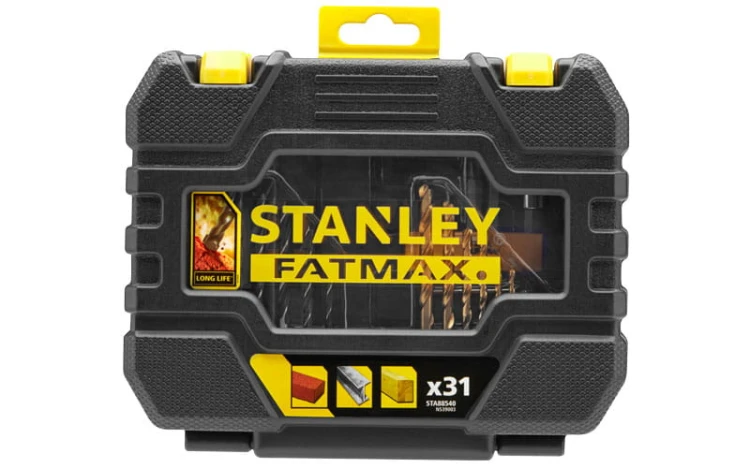 Bity, wiertła STANLEY FATMAX kpl. 31 cz. w mocnej kasecie STA88540