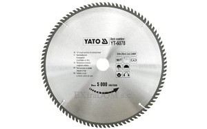 Tarcza do cięcia drewna Yato 300x30x96 - 6078