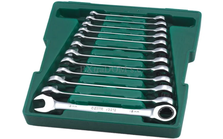 Klucze płasko - oczkowe grzechotką Gearwrench SATA zestaw 12 szt. 09040