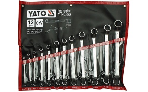 Klucze oczkowe YATO kpl. 12szt. 6 - 32mm YT-0398