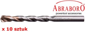 Wiertło do betonu 10/120mm walcowe pakiet 10 szt Abraboro AB50810000_10