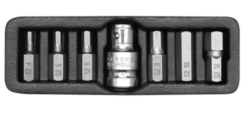 Klucze - bity YATO HEX imbusowe 7cz. YT-0412