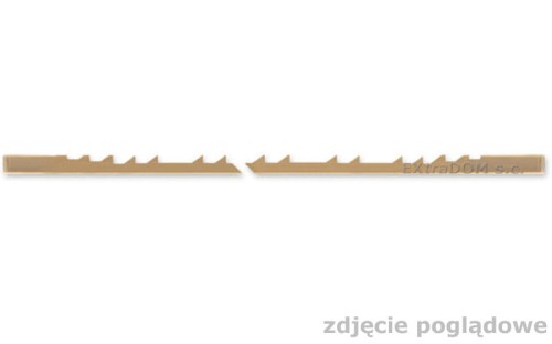 Brzeszczoty do miękkiego drewna DOUBLE SKIP rozm. 8 130mm 11,9 zęba/cal 12 szt. Pegas 90.529