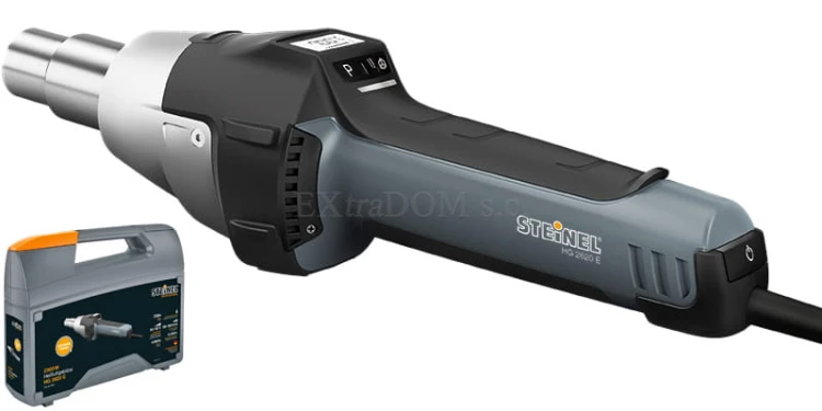 Opalarka Steinel HG2620 LCD przemysłowa nagrzewnica + zestaw do zgrzewania plandek + walizka