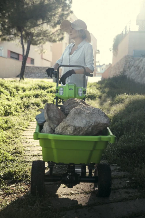 Taczka ogrodowa GREENWORKS 40V urządzenie bez akumulatora i ładowarki G40GC