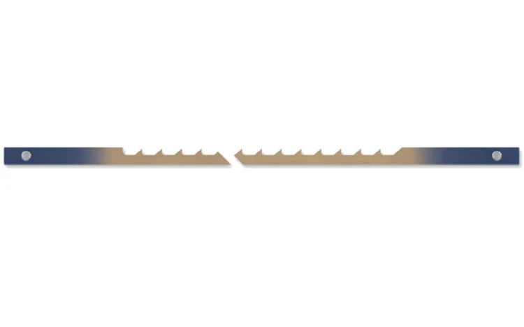 Brzeszczoty HOOK z przetyczką do drewna rozm. 7TPI 130mm 12 szt. Pegas 90.485