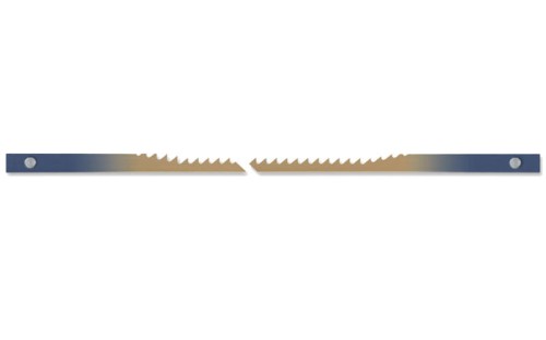 Brzeszczoty REGULAR z przetyczką do drewna rozm. 25TPI 130mm 12 szt. Pegas 90.477