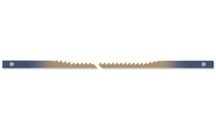 Brzeszczoty REGULAR z przetyczką do drewna rozm. 25TPI 130mm 12 szt. Pegas 90.477