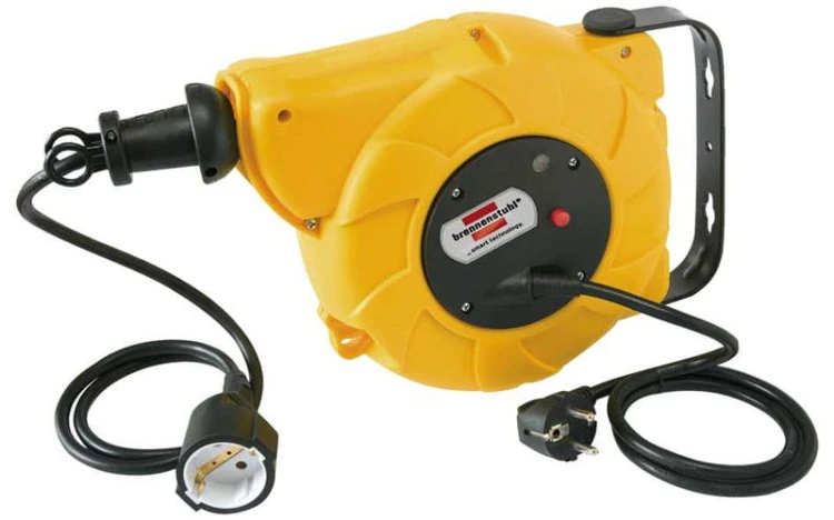 Automatyczny przedłużacz zamknięty ze zwijaczem 9+2m 1241024300 Brennenstuh