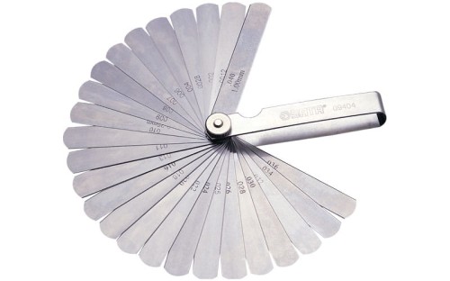 Szczelinomierz listkowy 100mm 32 listki 0,02 - 1mm SATA 09407