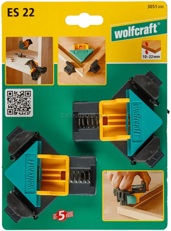 Ścisk kątowy narożny kpl. 2 sztuki Wolfcraft 3051000