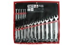 Klucze płasko-oczkowe YATO kpl 17szt 8 - 32mm YT-0363