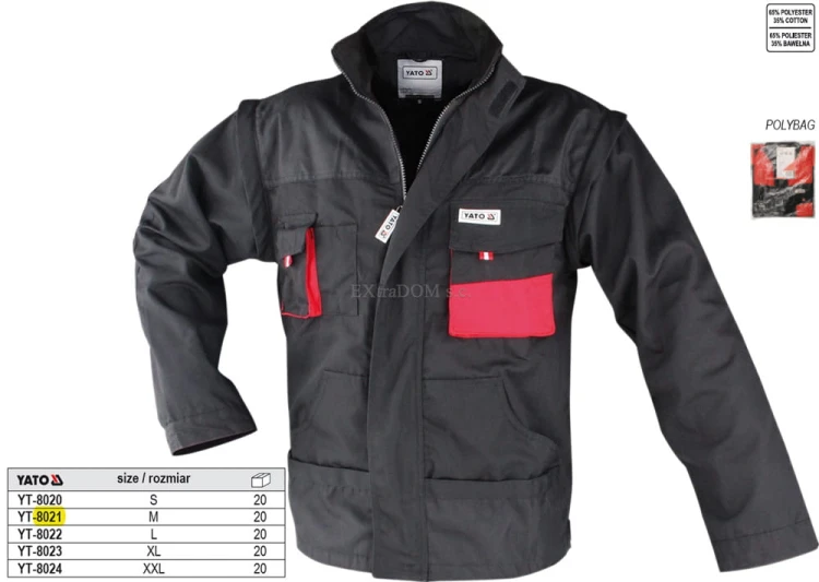 Bluza robocza Yato rozmiar S-XXL YT-8020 8024