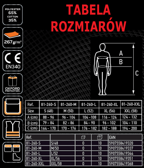 Kamizelka robocza Neo S-XXL 81-260