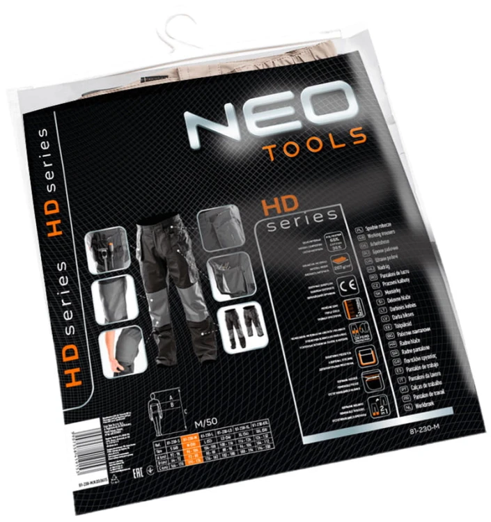 Spodnie robocze Neo S-XXL 81-230 odpinane nogawki