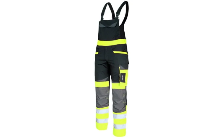 Spodnie ostrzegawcze robocze typu ogrodniczki SLIM FIT Lahti Pro L40610