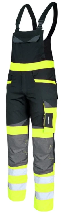 Spodnie ostrzegawcze robocze typu ogrodniczki SLIM FIT Lahti Pro L40610